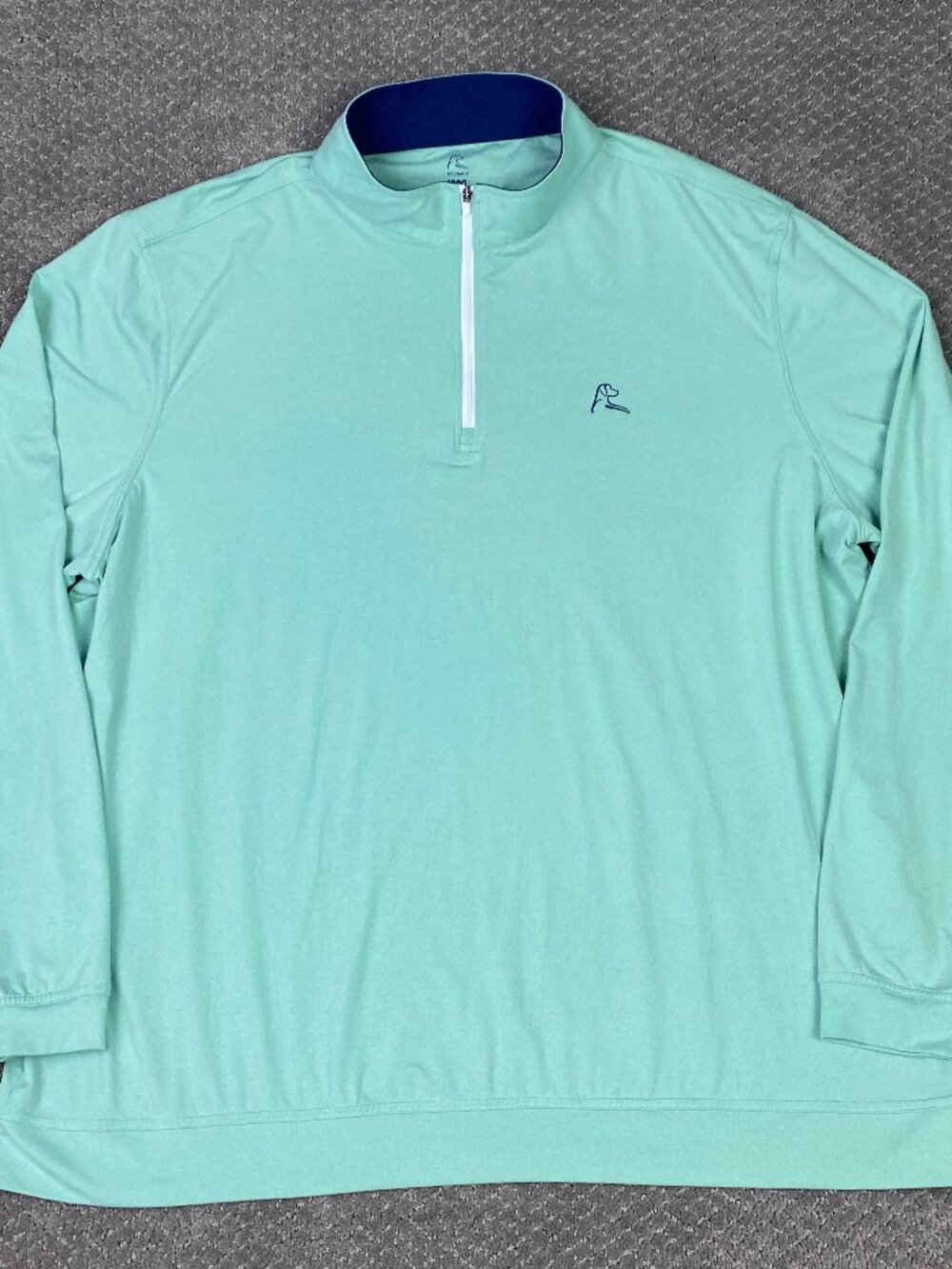 Rhoback Q-Zip Performance Pullover Mens XXXL Mint Green Golf 1/4 Zip 3XL